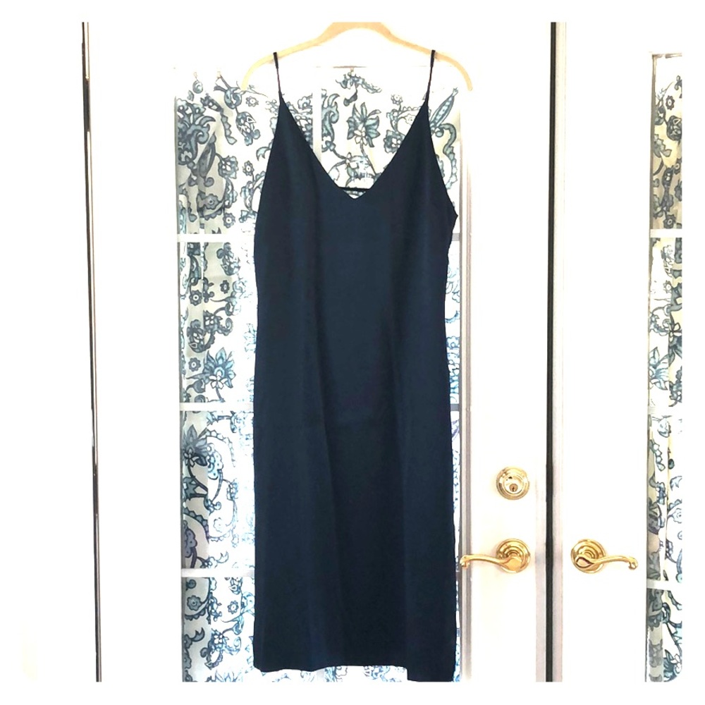 W118 by Walter Baker midnight blue silk slip dress